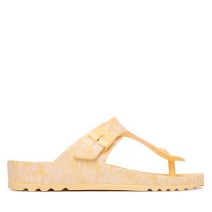 Japonki Scholl. Brązowe klapki Scholl, bez wzorów, bez obcasa. Za 184,99 zł.