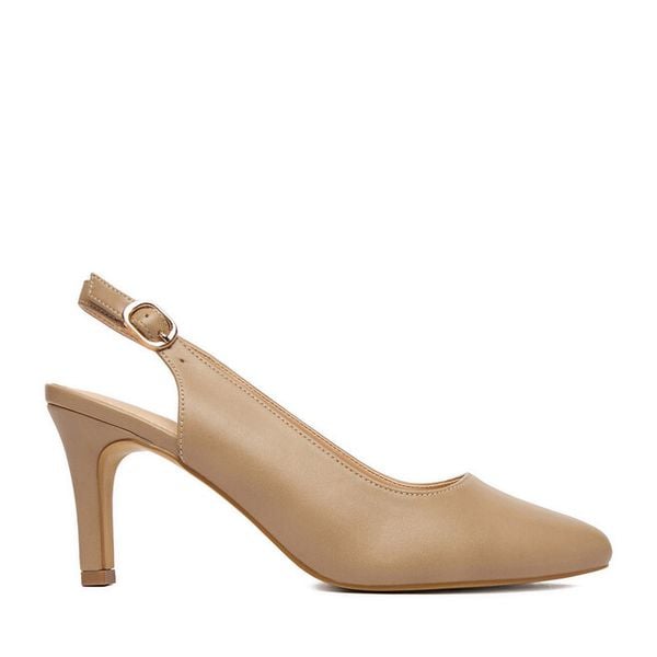 Szpilki JENNY. Brązowe szpilki Jenny, bez wzorów, bez obcasa. Za 129,99 zł.