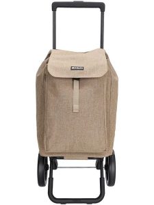 Beagles Wózek w kolorze beżowym na zakupy - 43 x 100 x 40 cm rozmiar: onesize. Brązowe shopper bag Beagles, bez wzorów, z materiału, bez dodatków. Za 217,99 zł.