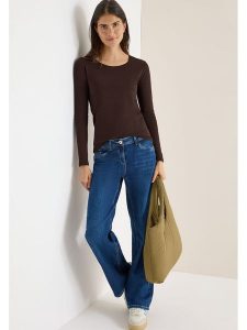 Cecil Koszulka w kolorze brązowym rozmiar: L. Brązowe bluzki Cecil, l, bez wzorów, z bawełny, bez kołnierzyka, bez ramiączek. Za 74,28 zł.