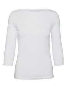 Vero Moda Koszulka "Panda" w kolorze białym rozmiar: M. Białe bluzki Vero Moda, m, bez wzorów, z bawełny, bez kołnierzyka, bez ramiączek. Za 65,85 zł.