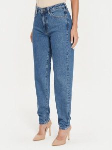 Guess Jeans Jeansy W4YA0D D5CC3 Niebieski Relaxed Fit. Niebieskie jeansy Guess Jeans, z aplikacjami, z bawełny. Za 249,99 zł.