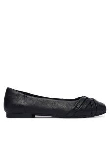 Caprice Baleriny 9-22102-46 Czarny. Czarne balerinki Caprice, bez wzorów, ze skóry, bez obcasa, bez zapięcia. Za 292,99 zł.