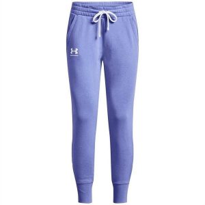Spodnie Do Biegania Rival Fleece Dla Kobiet. Fioletowe spodnie dresowe Under Armour, bez wzorów. Za 302,99 zł.