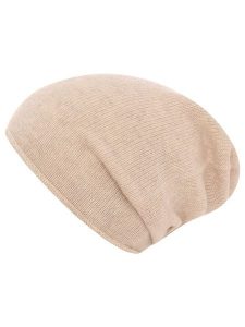 Zwillingsherz Kaszmirowa czapka beanie w kolorze beżowym rozmiar: onesize. Brązowe czapki Zwillingsherz, bez wzorów, z kaszmiru. Za 149,31 zł.