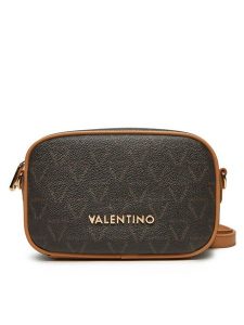 Valentino Torebka Lady Re VBS8GT15 Brązowy. Brązowe listonoszki Valentino, bez wzorów, ze skóry, bez dodatków. Za 289,99 zł.
