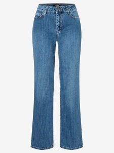 More & More Dżinsy - Comfort fit - w kolorze niebieskim rozmiar: 40. Niebieskie jeansy More & More, z aplikacjami, ze skóry, z podwyższonym stanem. Za 193,24 zł.