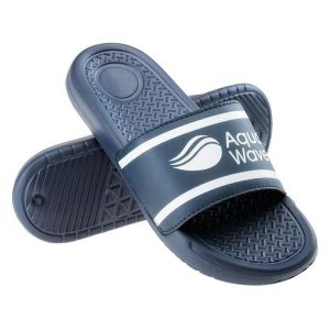 AquaWave Klapki Arwedi WO'S 92800331125 niebieskie. Niebieskie klapki bez wzorów, z materiału, bez obcasa. Za 92,26 zł.