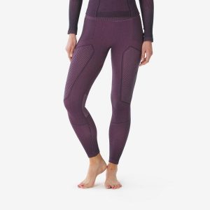 Legginsy termoaktywne narciarskie damskie Quechua BL 900 tech. Białe legginsy WED'ZE, bez wzorów, z elastanu, długie. Za 149,99 zł.