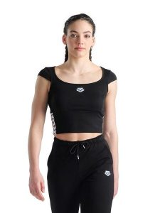 Arena Top w kolorze czarnym rozmiar: XL. Czarne topy Arena, xl, bez wzorów, bez kołnierzyka, bez ramiączek. Za 56,99 zł.