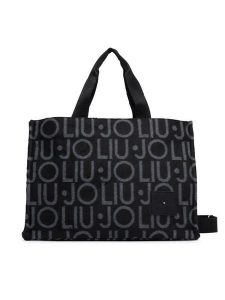 Liu Jo Torebka 2F6037 T2742 Czarny. Czarne shopper bag Liu Jo, bez wzorów, z materiału, bez dodatków. Za 469,99 zł.