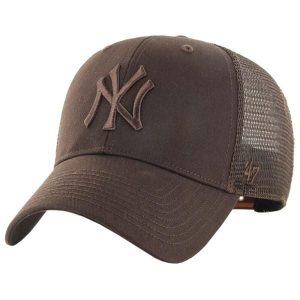 Czapka z daszkiem dla dorosłych MLB New York Yankees Branson Cap. Brązowe czapki 47 Brand, bez wzorów, z bawełny, sportowe. Za 120,95 zł.