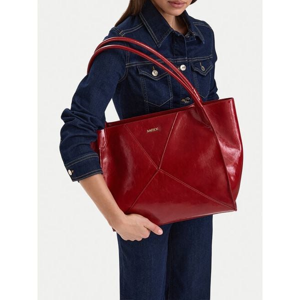 Torebka MEXX. Czerwone shopper bag Mexx, bez wzorów, bez dodatków. Za 229,99 zł.