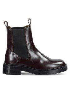 Gant Sztyblety 31541129 Brązowy. Brązowe botki GANT, bez wzorów, ze skóry, bez obcasa, na płaskiej podeszwie, bez zapięcia. Za 529,99 zł.