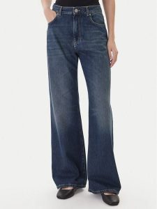 PINKO Jeansy Wanda 101733 A2RQ Granatowy Regular Fit. Niebieskie jeansy Pinko, bez wzorów, z bawełny. Za 680,99 zł.