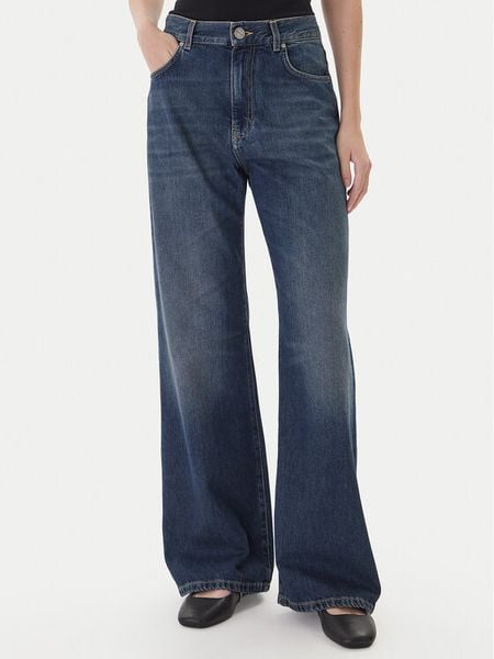 PINKO Jeansy Wanda 101733 A2RQ Granatowy Regular Fit. Niebieskie jeansy Pinko, bez wzorów, z bawełny. Za 680,99 zł.