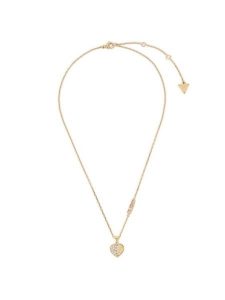 Guess Naszyjnik Lovely Guess JUBN03 035JW Żółte złocenie. Żółte naszyjniki Guess. Za 229,99 zł.