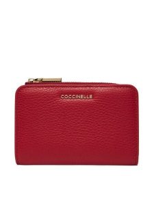 Coccinelle Portfel MW5 Metallic Soft E2 MW5 11 D1 01 Czerwony. Czerwone portfele Coccinelle, bez wzorów, ze skóry. Za 449,99 zł.