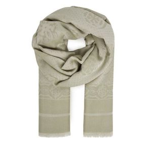 Chusta Guess. Brązowe apaszki i chusty Guess, z aplikacjami. Za 189,99 zł.