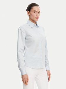 Guess Koszula W5RH31 WAF10 Niebieski Regular Fit. Niebieskie koszule Guess, xs, z aplikacjami, z bawełny, bez kołnierzyka, bez ramiączek. Za 239,99 zł.
