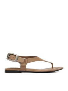 G-Star Raw Sandały EO-ELLIS-01 Beżowy ciemny. Brązowe sandały G-Star Raw, bez wzorów, ze skóry, bez obcasa, na płaskiej podeszwie, bez zapięcia. Za 279,99 zł.