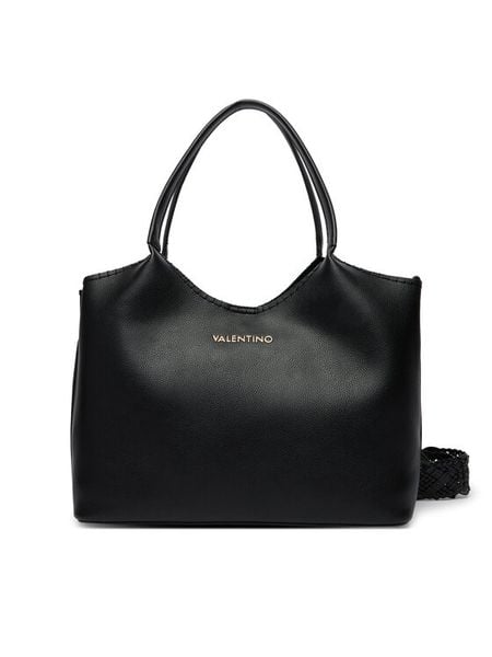 Valentino Torebka Aleksandra VBS9W901 Czarny. Czarne shopper bag Valentino, bez wzorów, ze skóry, bez dodatków. Za 759,99 zł.