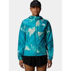 Wiatrówka damska The North Face W Higher Run. Niebieskie kurtki The North Face, bez wzorów, z softshellu, bez kaptura. Za 458,85 zł.