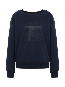 ELBSAND Bluza "Fea" w kolorze granatowym rozmiar: S. Niebieskie bluzy ELBSAND, s, bez wzorów, bez kaptura. Za 139,34 zł.