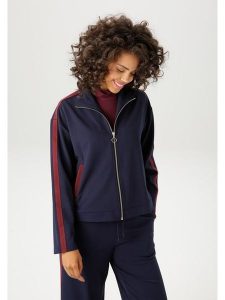 Aniston Bluza w kolorze granatowym rozmiar: 46. Niebieskie bluzy Aniston, bez wzorów, bez kaptura. Za 82,64 zł.