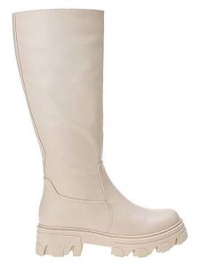 Bellucci Kozaki w kolorze beżowym rozmiar: 40. Brązowe kozaki Bellucci, na zimę, bez wzorów, bez obcasa, bez zapięcia. Za 152,99 zł.