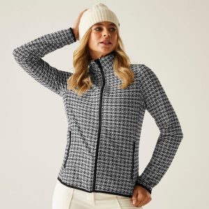 Bluza damska rozsuwana Descend II Dare 2b. Czarne bluzy Dare 2b, na zimę, bez wzorów, z dzianiny, bez kaptura. W wyprzedaży za 290,00 zł.