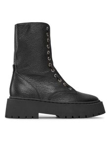 Steve Madden Trapery Odilia Bootie SM11002631 SM11002631-017 Czarny. Czarne buty zimowe Steve Madden, ze skóry, bez obcasa, bez zapięcia. Za 799,99 zł.