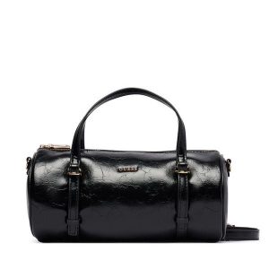 Torebka Guess. Czarne kuferki Guess, z aplikacjami, bez dodatków. Za 364,99 zł.