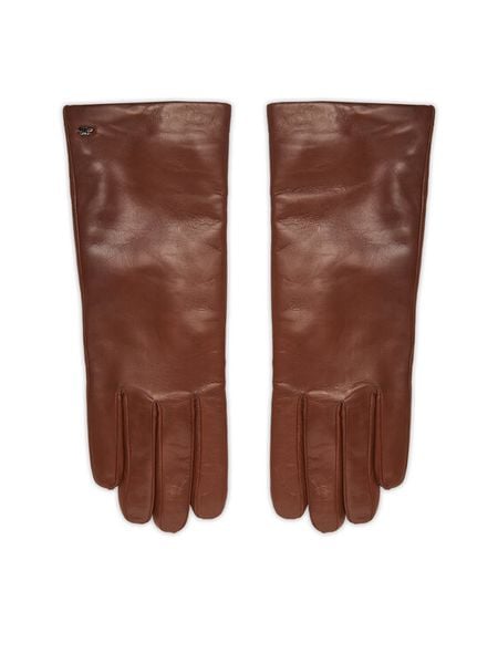 Weekend Max Mara Rękawiczki Damskie Senapeshort 2525566035 Brązowy. Brązowe rękawiczki Weekend Max Mara, bez wzorów, ze skóry. Za 539,99 zł.