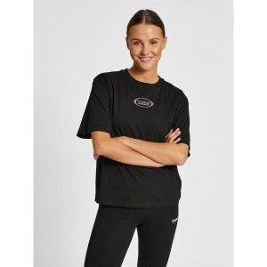 Koszulka damska Hummel Lgc Tammy. Czarne bluzki Hummel, xs, bez wzorów, sportowe, bez kołnierzyka, bez ramiączek. Za 121,50 zł.