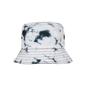 Czapka odwracalna Flexfit Batik Dye. Białe czapki FLEXFIT, bez wzorów. Za 127,30 zł.