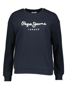 Pepe Jeans Bluza w kolorze granatowym rozmiar: S. Niebieskie bluzy Pepe Jeans, s, bez wzorów, z jeansu, bez kaptura. Za 100,75 zł.