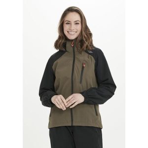 Kurtka przeciwdeszczowa damska Weather Report AWG Camelia W-PRO 15000. Brązowe kurtki Weather Report, bez wzorów, bez kaptura. Za 399,99 zł.