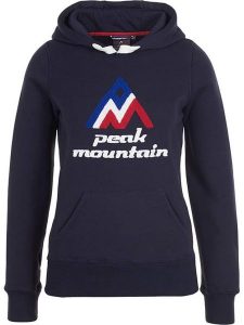 Peak Mountain Bluza w kolorze granatowym rozmiar: S. Niebieskie bluzy Peak Mountain, s, bez wzorów, bez kaptura. Za 127,35 zł.