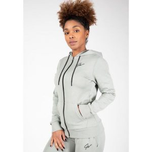 Pixley Bluza z kapturem zapinana na suwak ight Zielony. Zielone bluzy GORILLA WEAR, s, bez wzorów, z kapturem. Za 246,00 zł.