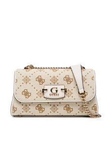 Guess Torebka Neda HWCP96 54210 Beżowy. Brązowe torebki klasyczne Guess, z aplikacjami, z materiału, bez dodatków. Za 309,99 zł.