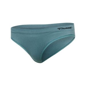 Damskie figi bezszwowe Hummel Juno Hipster. Niebieskie figi Hummel, bez wzorów, z bawełny. Za 95,00 zł.