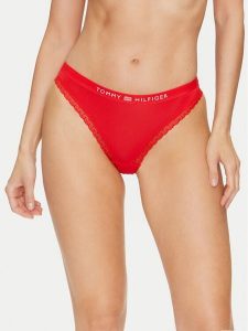 Tommy Hilfiger Figi klasyczne UW0UW04183 Czerwony. Czerwone figi TOMMY HILFIGER, bez wzorów, z syntetyku. Za 139,99 zł.