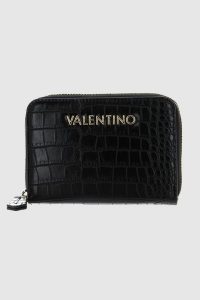 VALENTINO Czarny portfel Fire Re. Czarne portfele Valentino by Mario Valentino, bez wzorów, ze skóry ekologicznej. W wyprzedaży za 189,99 zł.
