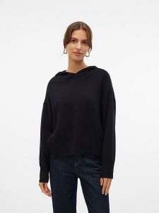 Vero Moda Sweter w kolorze czarnym rozmiar: L. Czarne swetry oversize Vero Moda, l, bez wzorów, bez ramiączek. Za 70,41 zł.