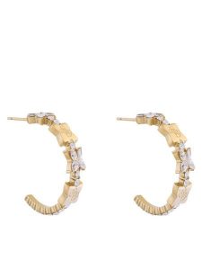 Guess Kolczyki JUBE05 505JW Złoty. Żółte kolczyki Guess, metalowe. Za 299,99 zł.