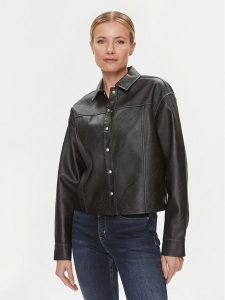 Calvin Klein Jeans Koszula J20J223240 Czarny Relaxed Fit. Czarne koszule Calvin Klein Jeans, xs, bez wzorów, z jeansu, bez kołnierzyka, bez ramiączek. Za 369,99 zł.