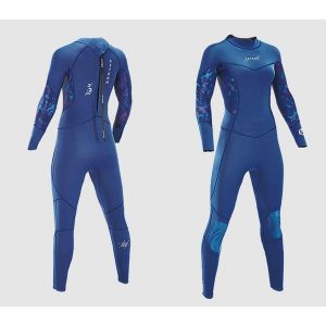 Pianka długa do pływania Damska Aztron Aurora 3/2mm. Niebieskie kombinezony AZTRON, xl, bez wzorów, z neoprenu, sportowe, bez kołnierzyka, bez ramiączek, długie. Za 349,00 zł.