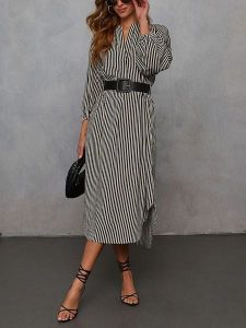 LA Angels Sukienka w kolorze kremowo-czarnym rozmiar: S. Brązowe sukienki LA Angels, s, bez wzorów, bez kołnierzyka, bez ramiączek, maxi. Za 230,53 zł.