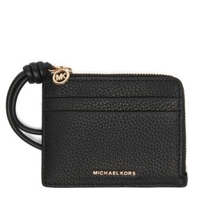 Bilonówka MICHAEL Michael Kors. Czarne portfele MICHAEL Michael Kors, bez wzorów. Za 339,99 zł.